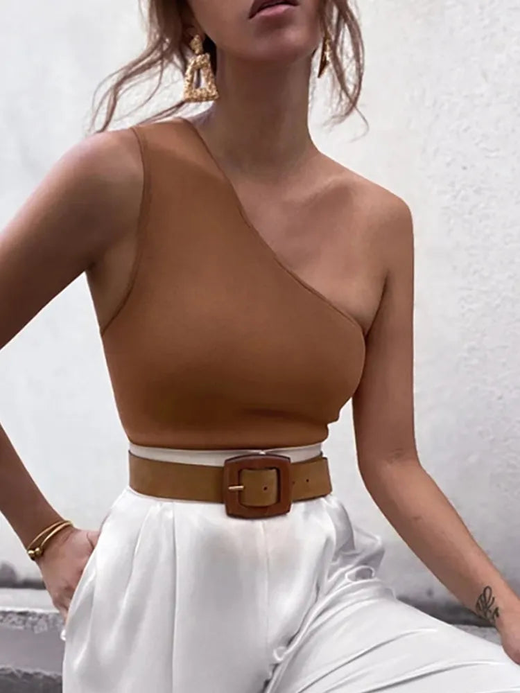 One Sleeve Cropped Top